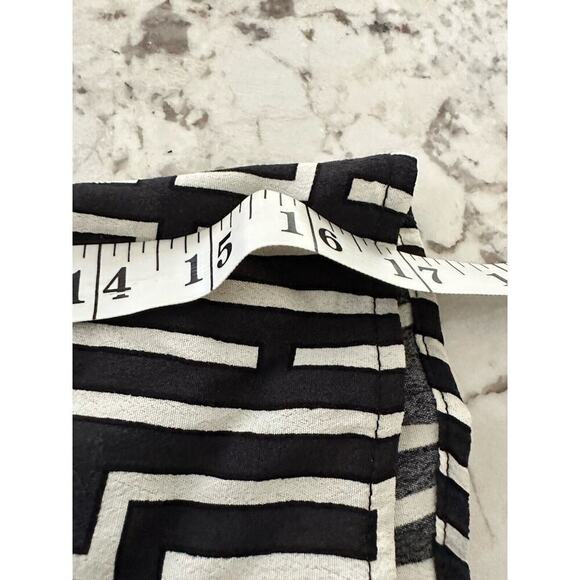 GP & J Baker X H&M Black & Ivory Geometric Print Dress SZ 10 - Picture 10 of 10